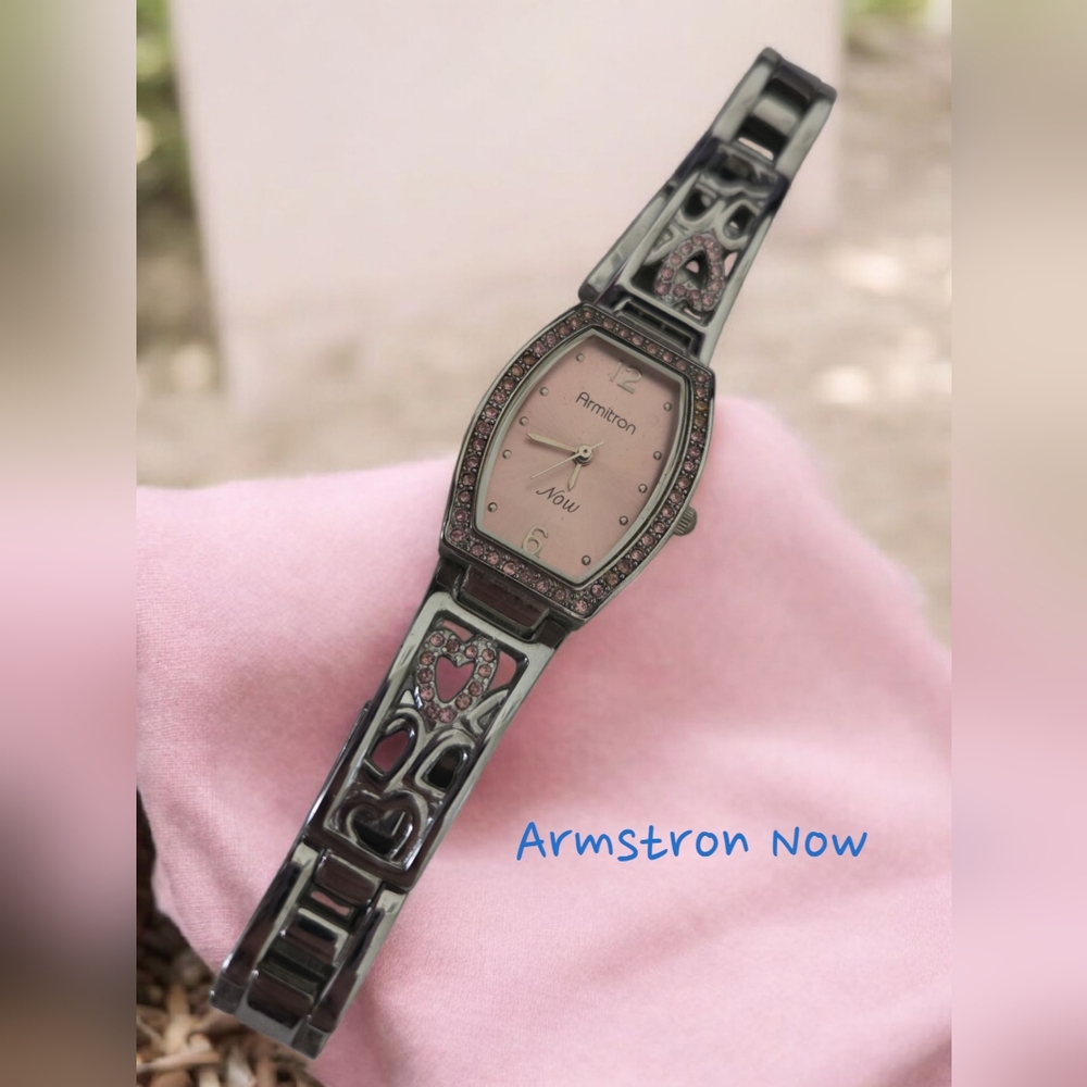 Women's Black and Pink Watch